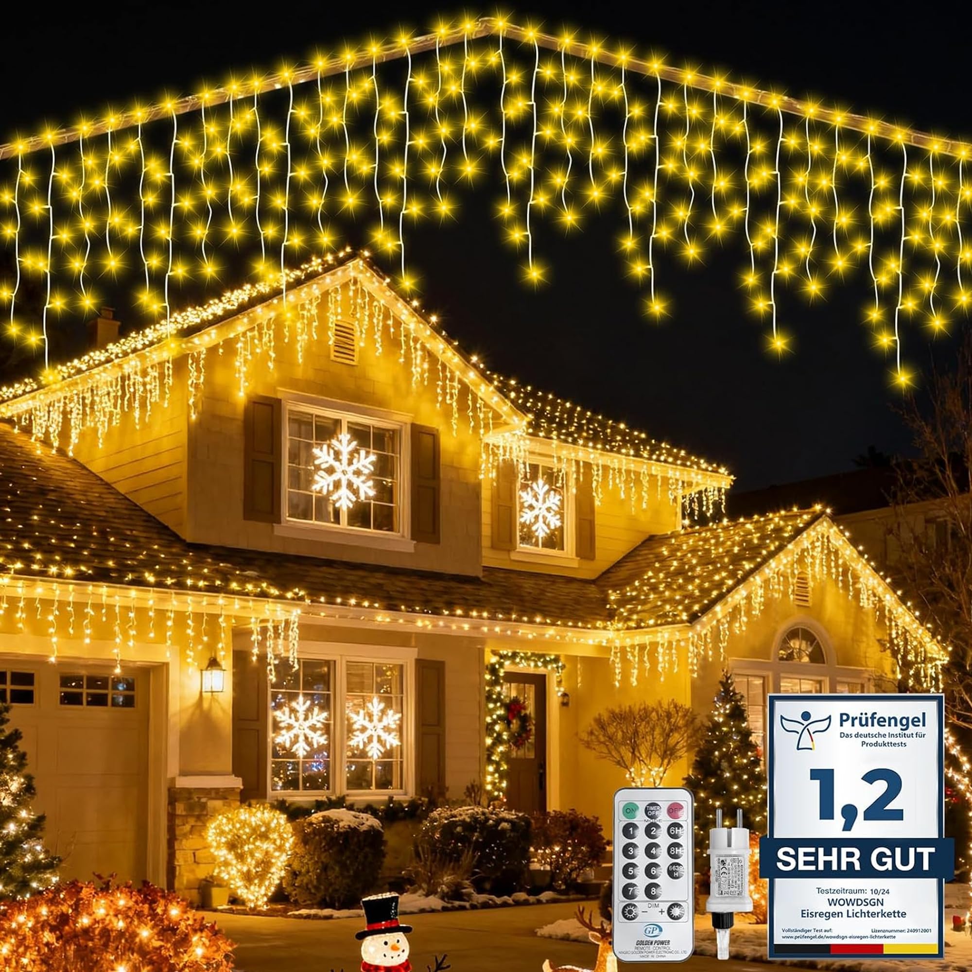 WOWDSGN 9M 275LED catena luminosa esterno 9 m timer