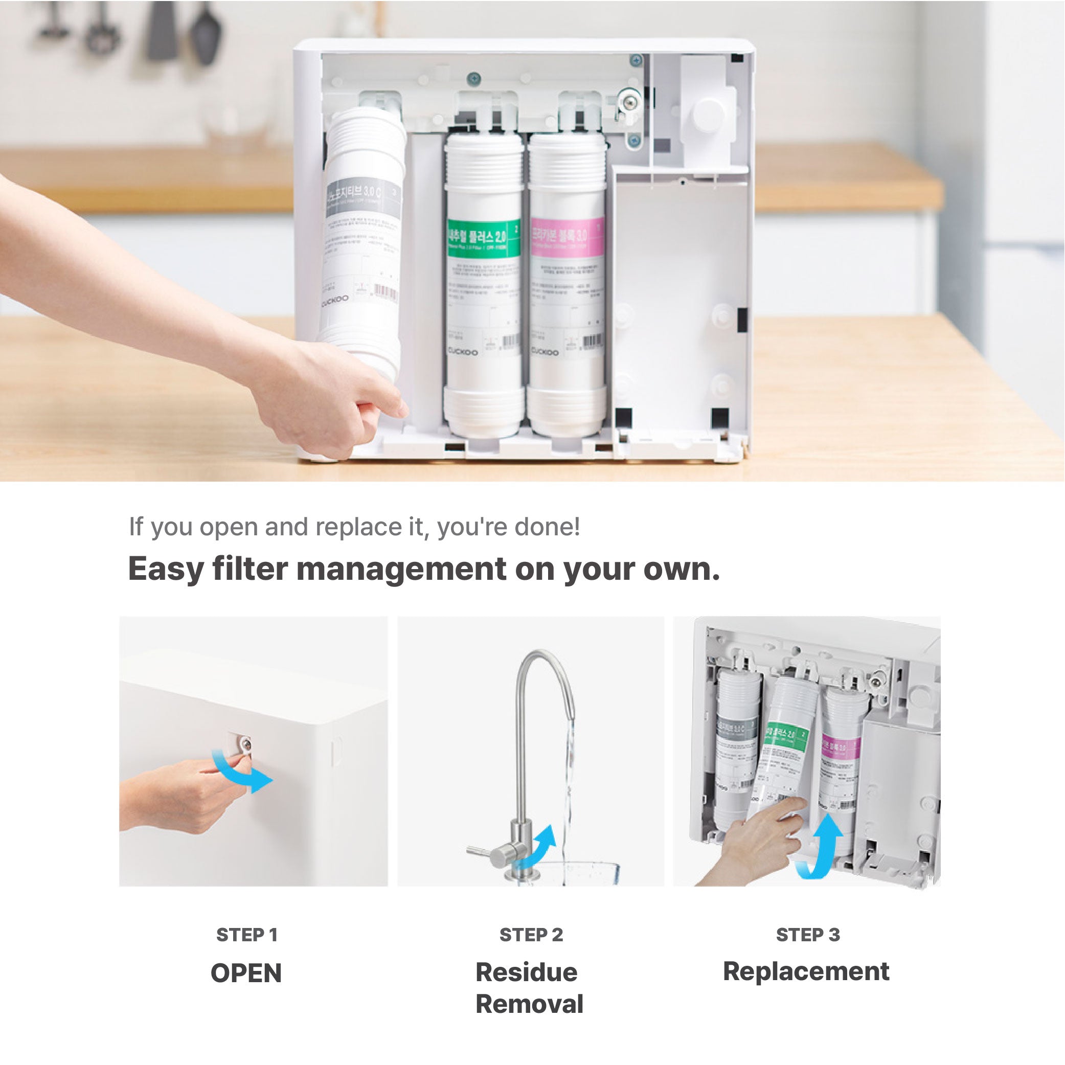 CUCKOO CP-ADR051UW depuratore acqua sottolavello osmosi inversa