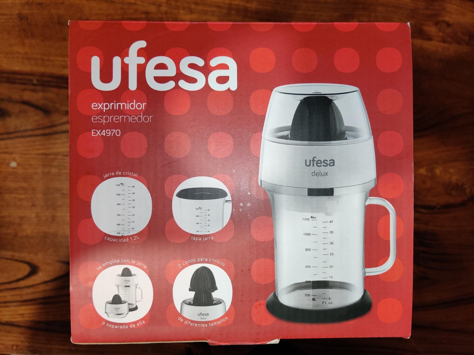 Ufesa EX4970 Spremiagrumi Elettrico 1,2 L Vetro 2 Coni