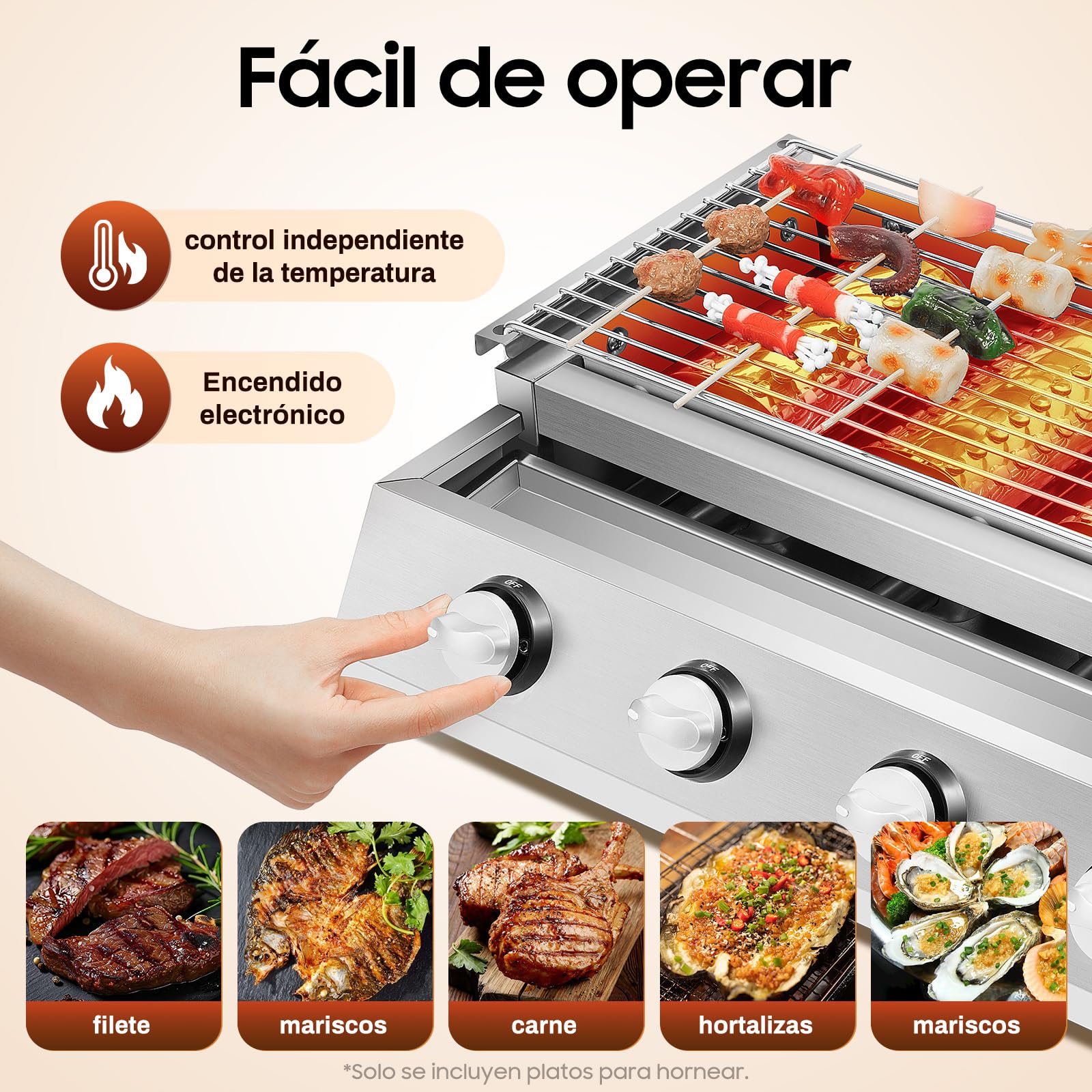 TiryyDrela Barbecue Gas 4 Bruciatori Senza Fumo