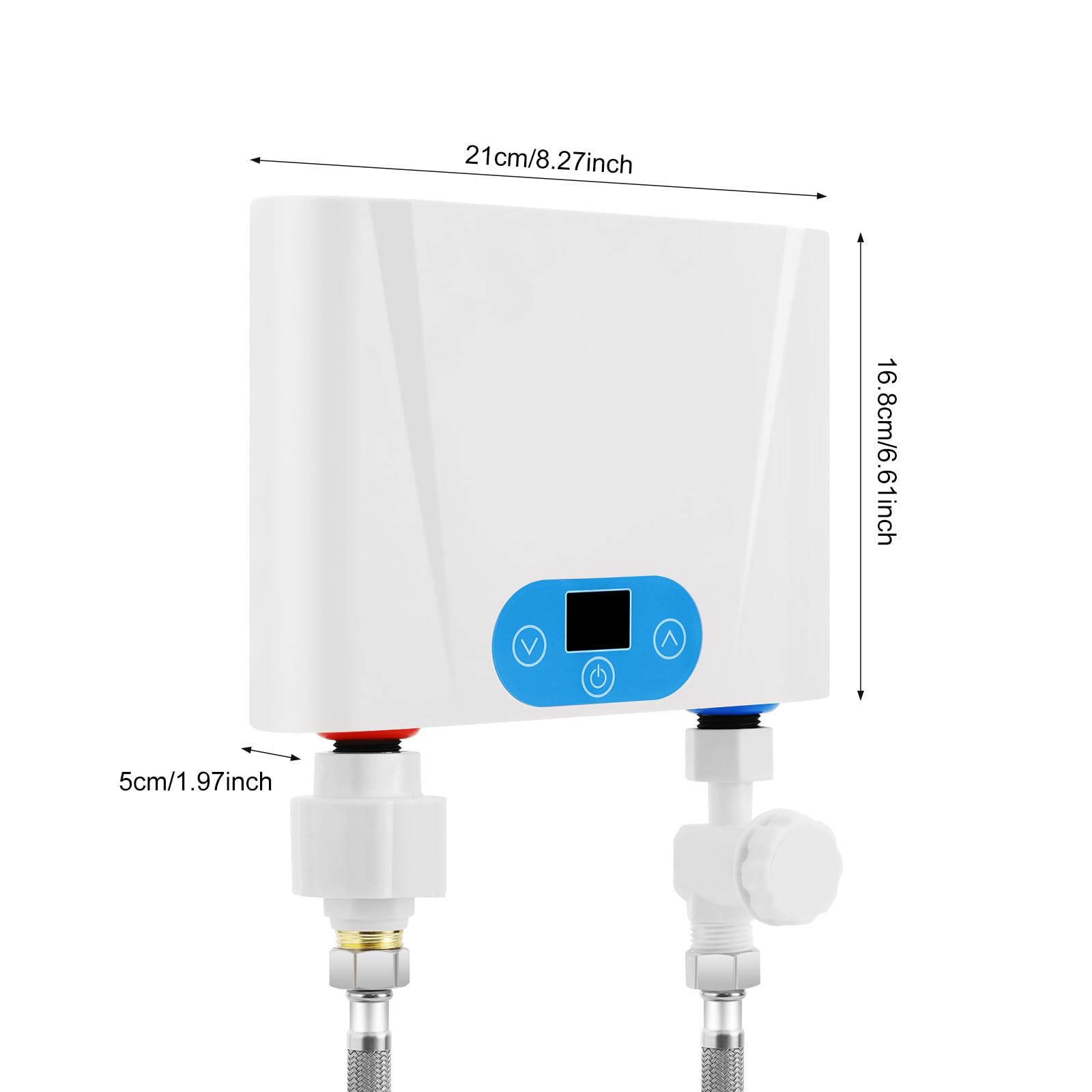TiryyDrela Scaldabagno Istantaneo 5500W Touch 30-55°C