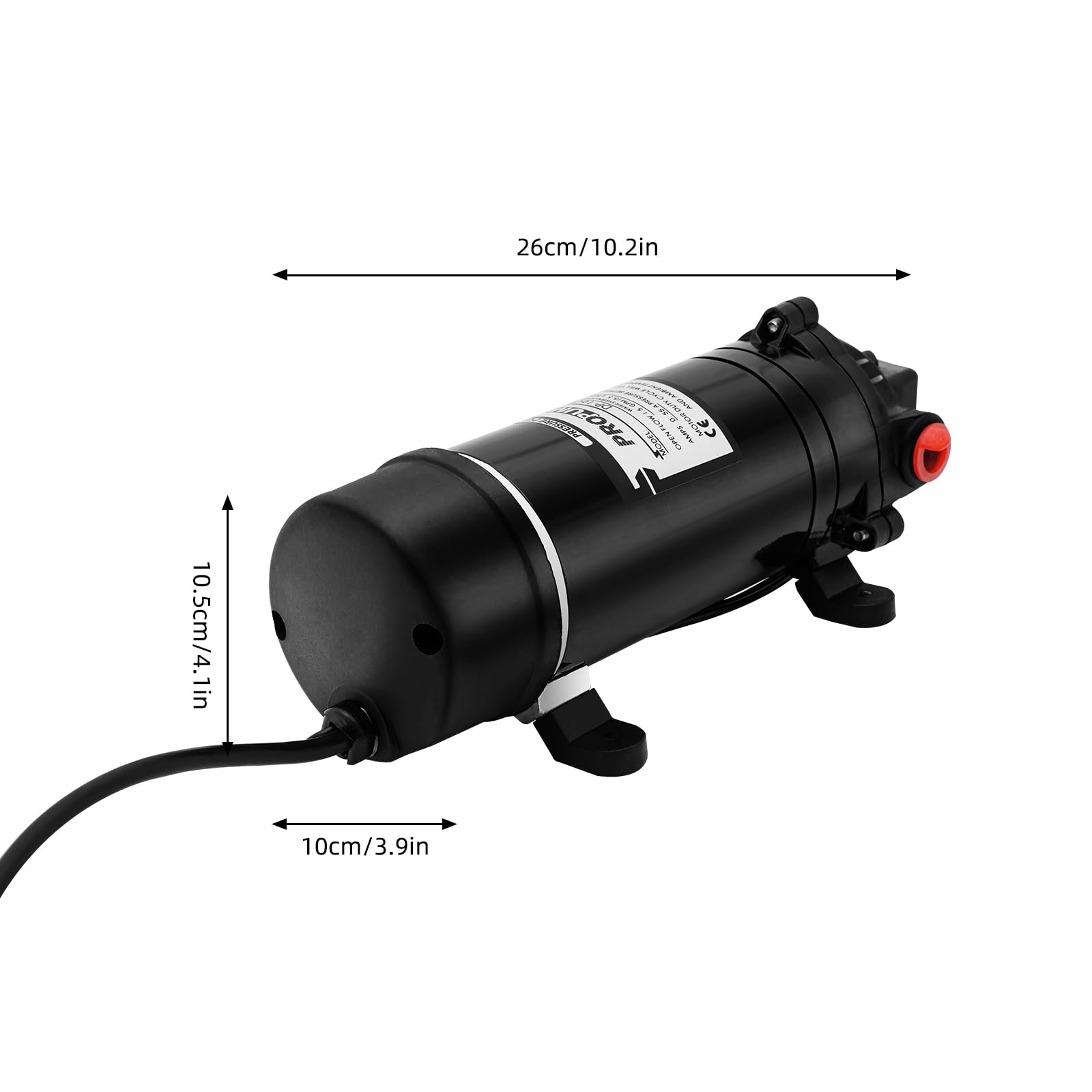 TiryyDrela Pompa Acqua Elettrica 220V 11 Bar 5,5 L/min