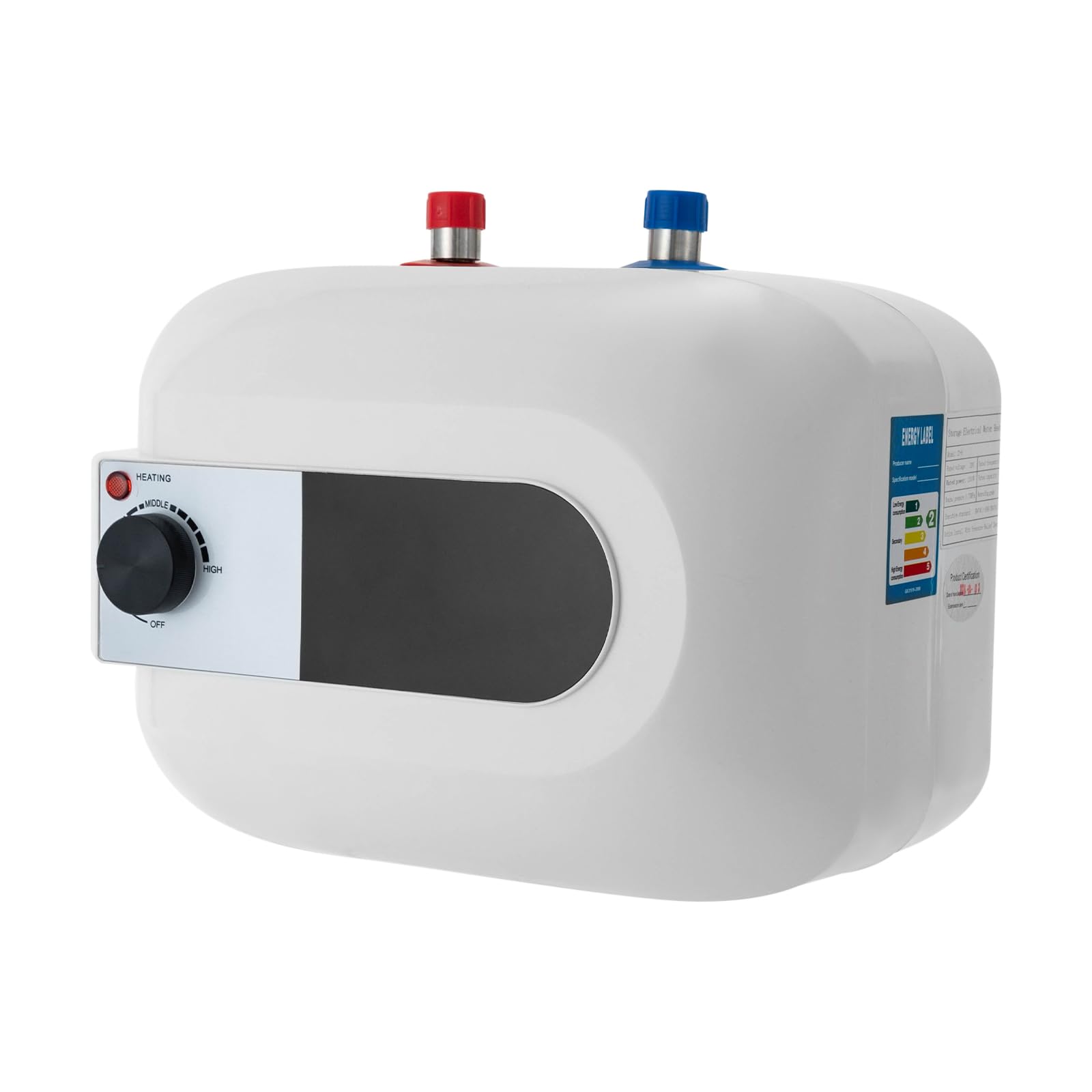 TiryyDrela Scaldabagno Elettrico 6L Sottolavello 1500W 30-65°C