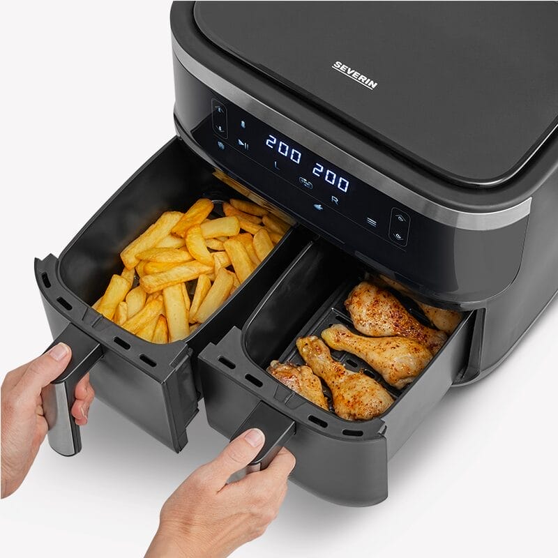 SEVERIN FR 2453 friggitrice ad aria doppio cestello 6,5L