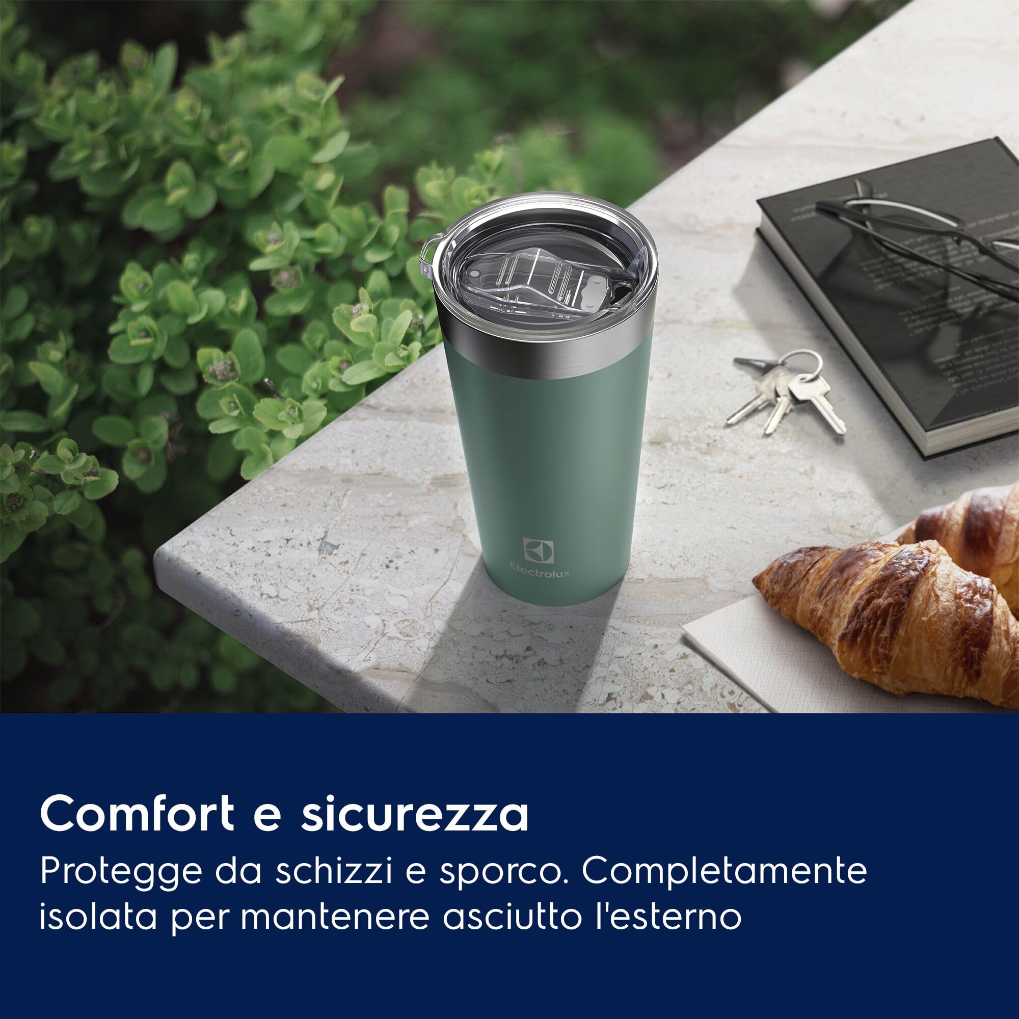 Electrolux ETHC01 tazza termica 560 ml verde salvia