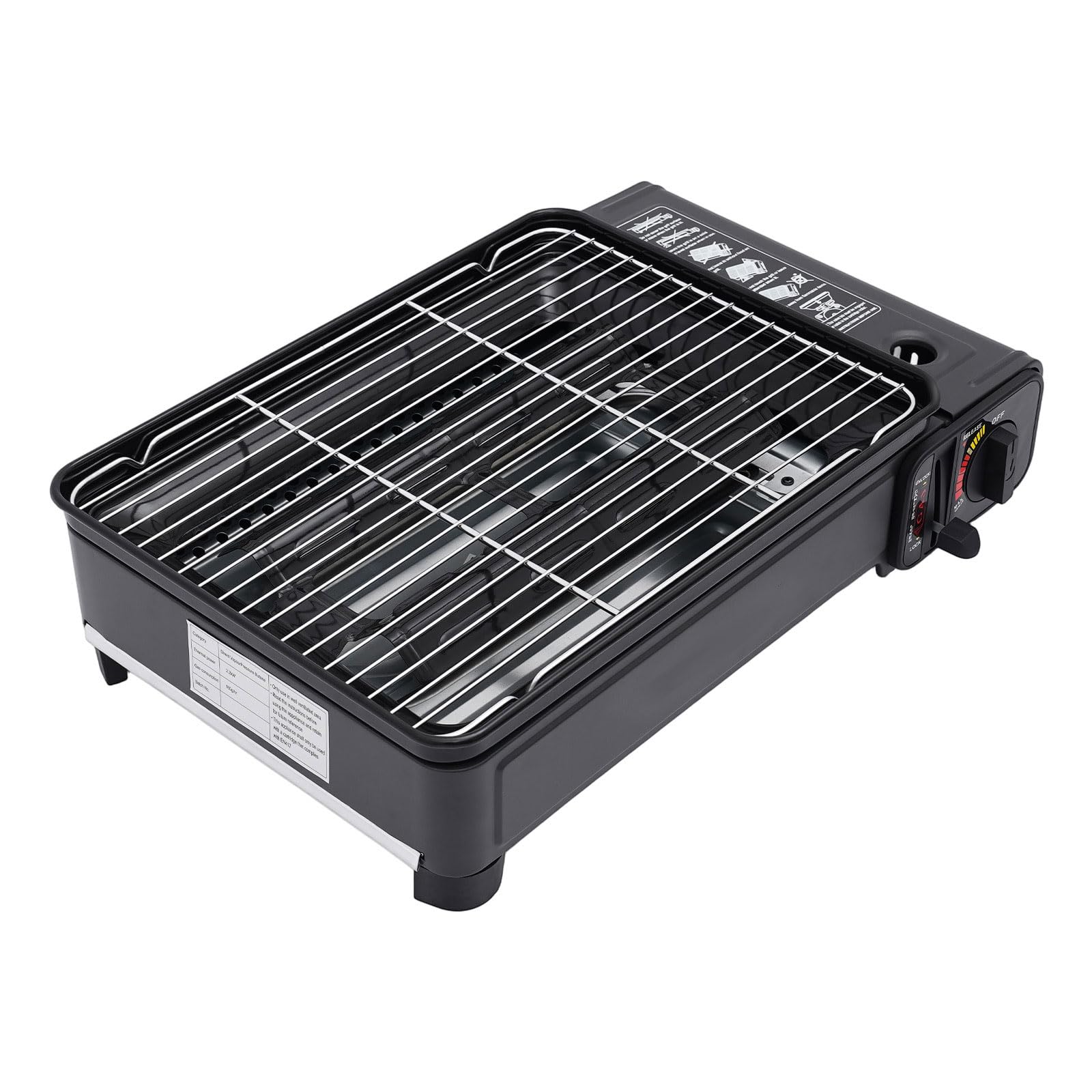 TiryyDrela barbecue a gas portatile 2,2 kW con valigetta