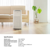 Cuckoo CAC-K1910FW purificatore aria HEPA H13 stanze grandi