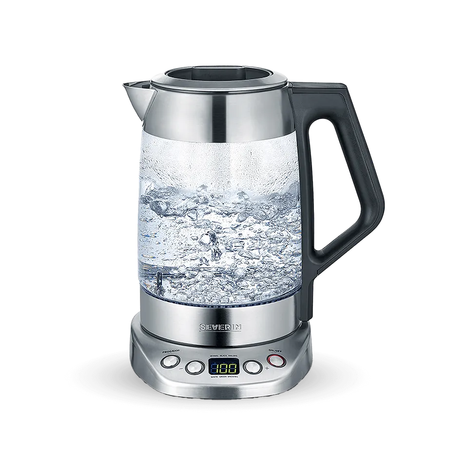 SEVO Deluxe bollitore in vetro per tè e acqua 5 programmi