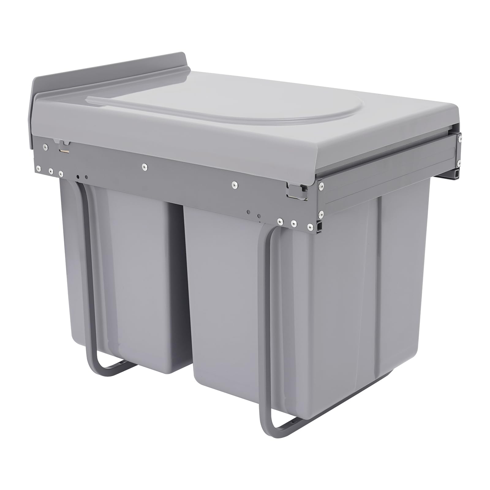 TiryyDrela Pattumiera Incasso Cucina Doppia 2x20 L Grigia