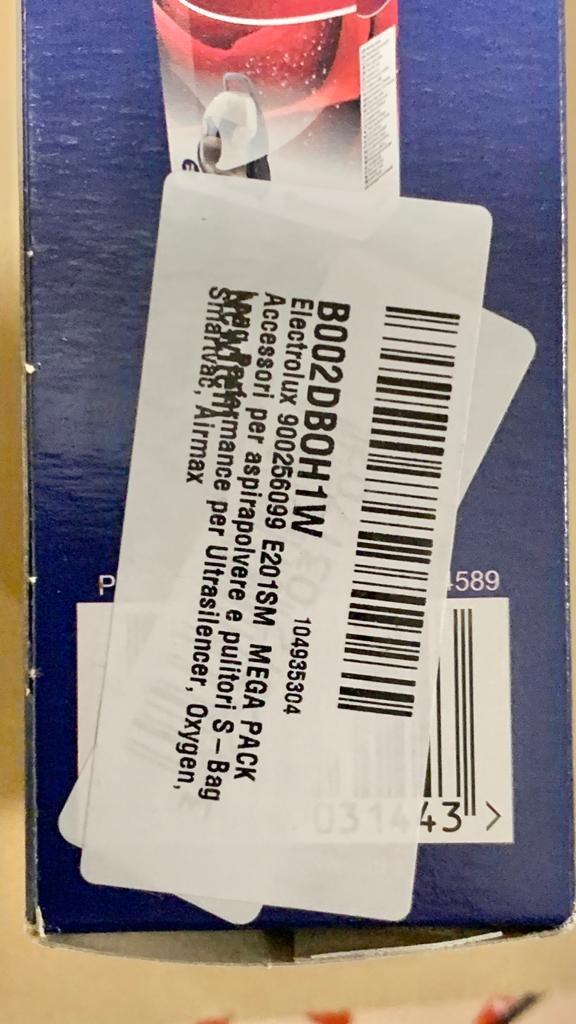 Electrolux s-Bag E201SM sacchetti 12 pezzi Classic