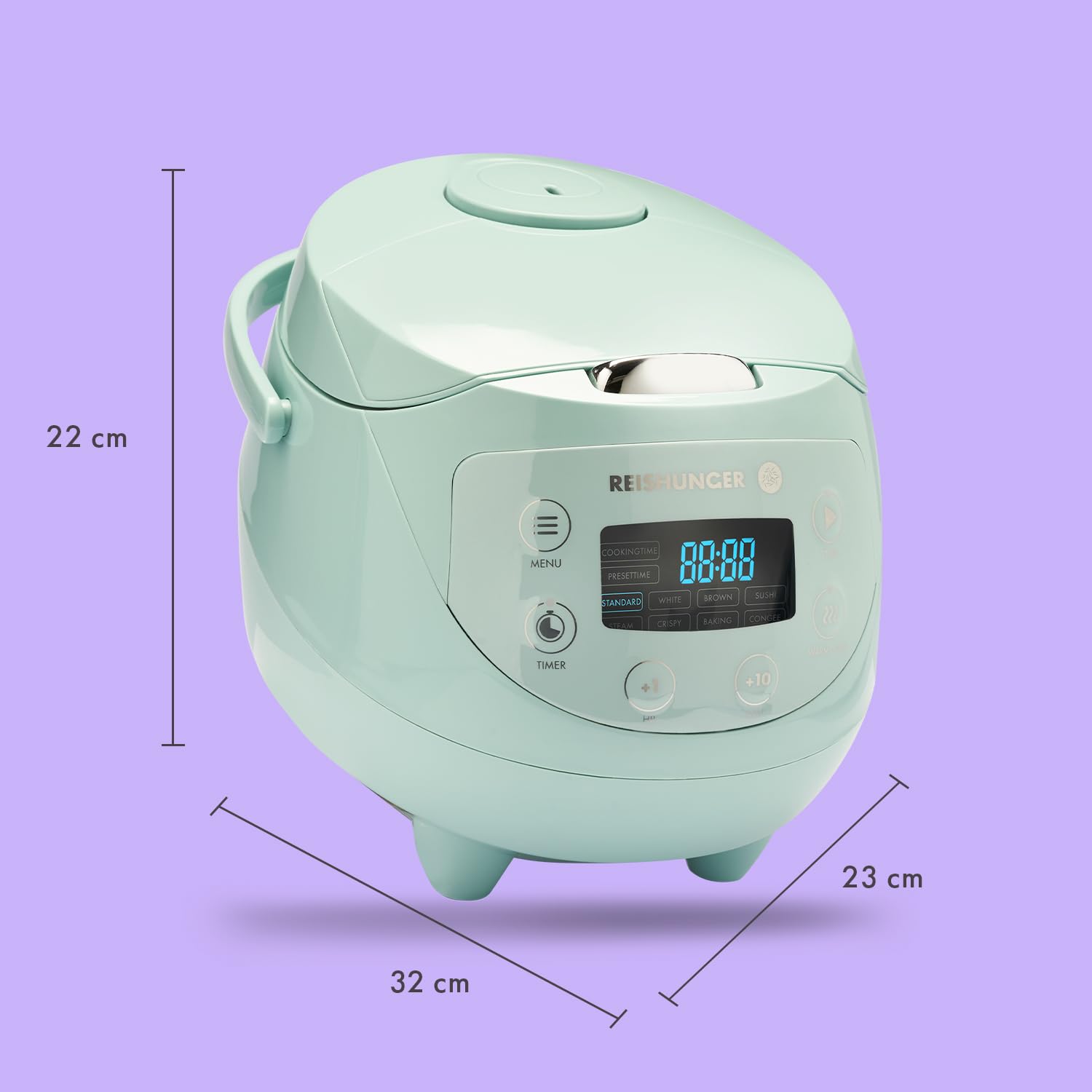 Reishunger cuociriso digitale 0,6 L menta 7 programmi