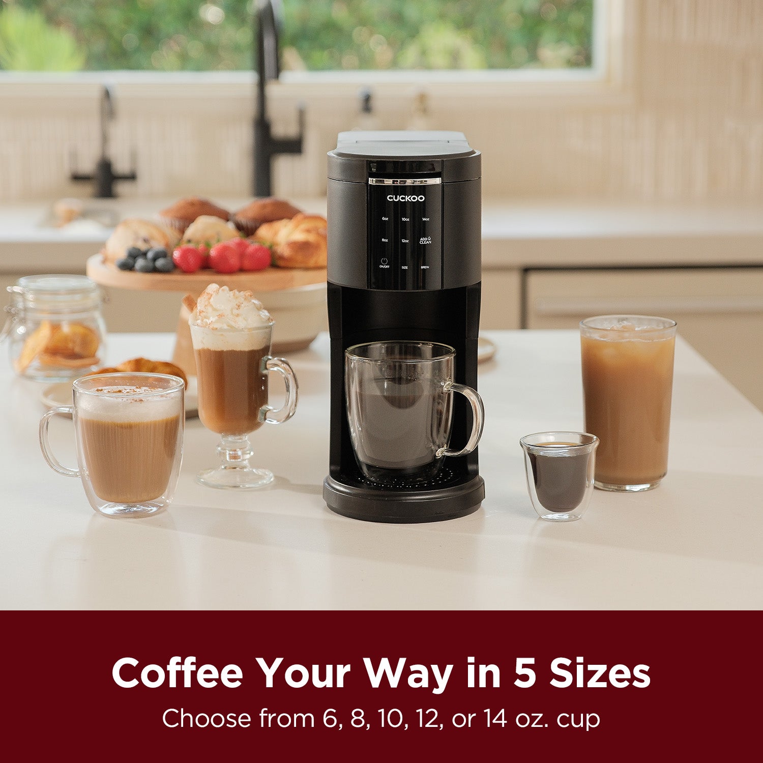 CUCKOO CCM-AK011B macchina caffè capsule nera 3 in 1 ricondizionata