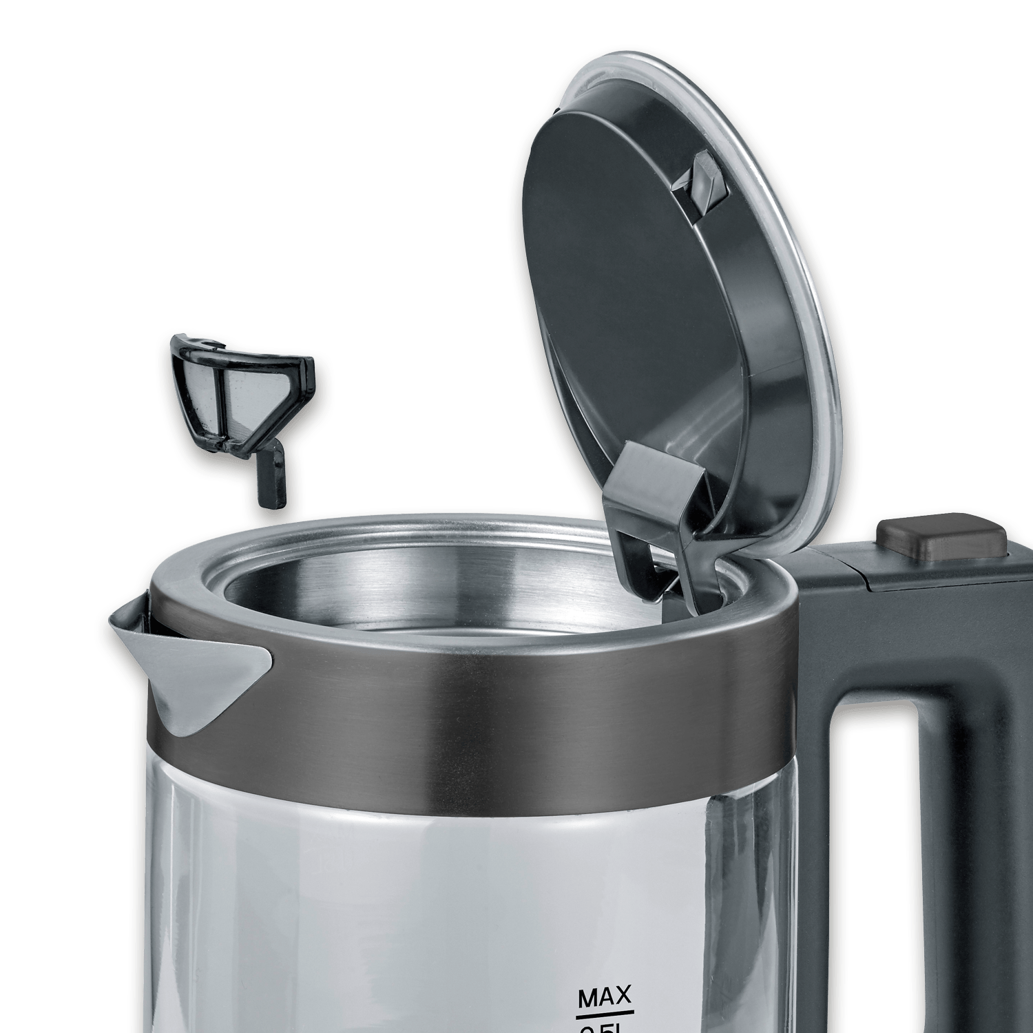 SEVO Mini bollitore vetro 0,5 L single compatto