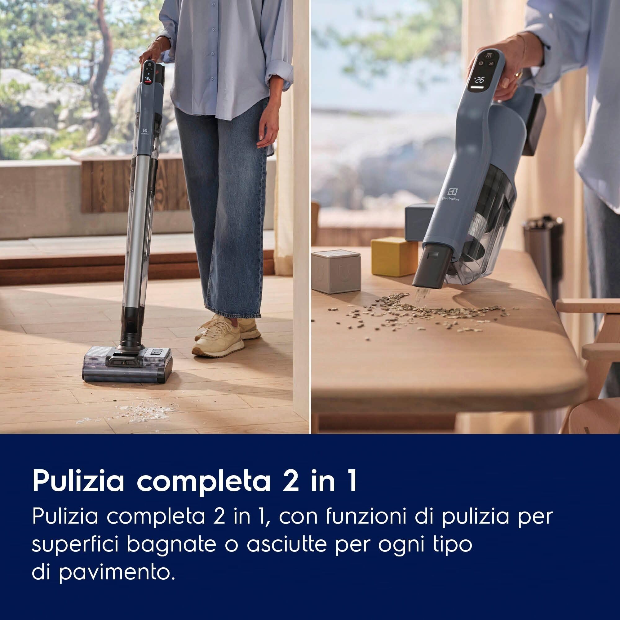 Electrolux Serie 800 EW82U1DB lavapavimenti senza filo wet&dry blu