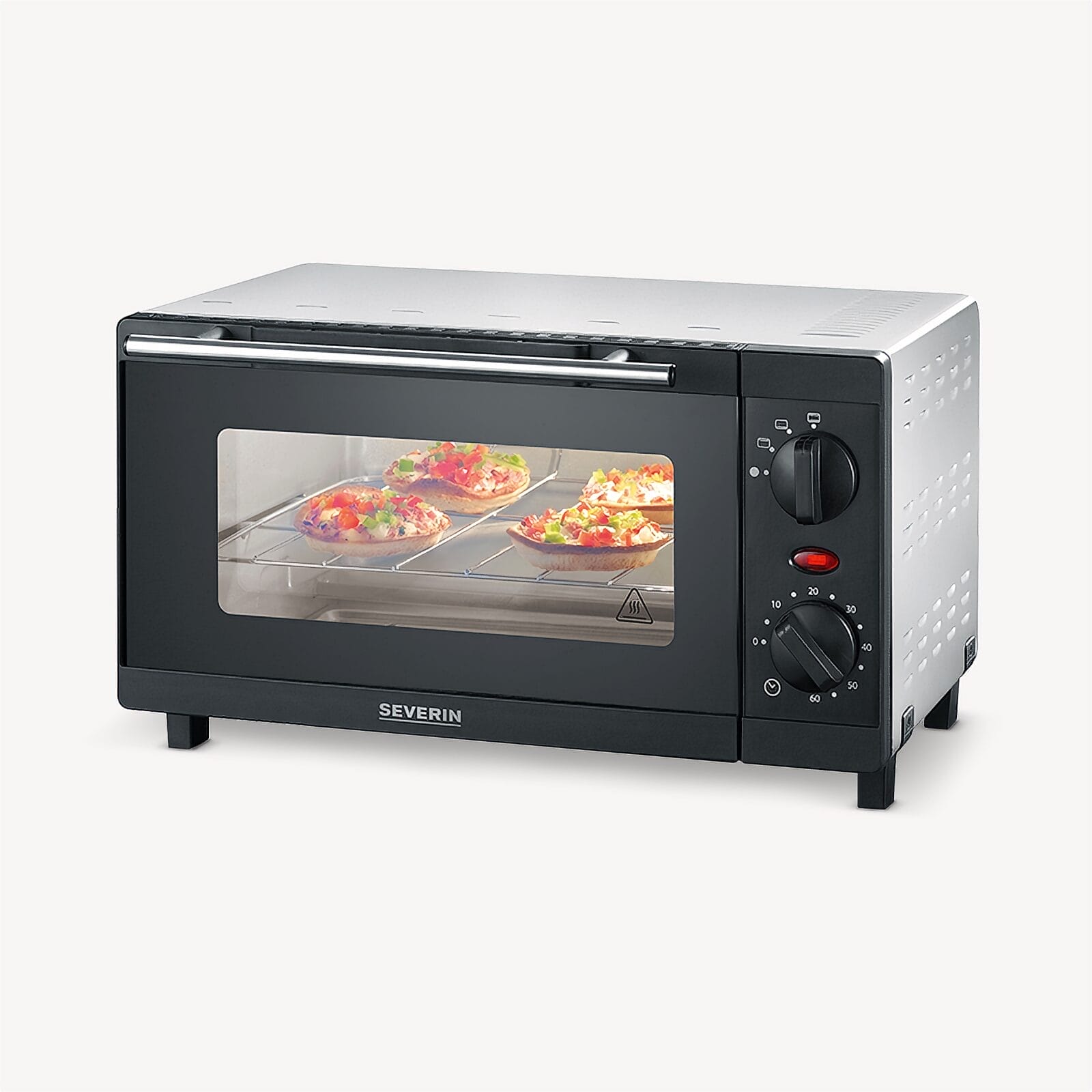 SEVO Mini Forno Elettrico Compatto con Timer 60 Min