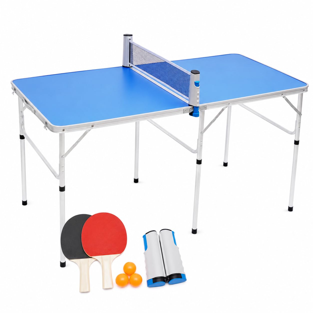 TiryyDrela tavolo ping pong pieghevole 152x76 cm set completo