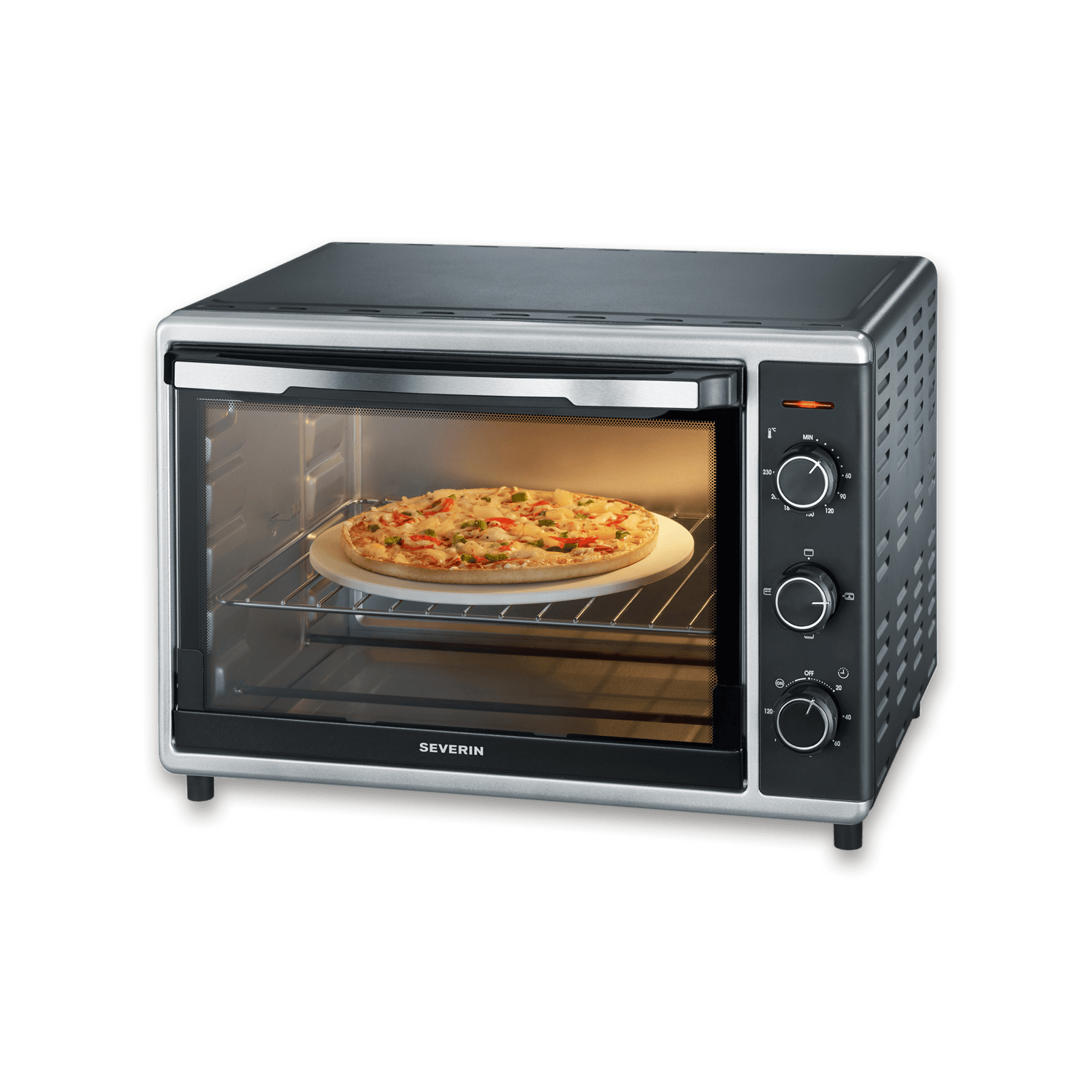 SEVO Forno Elettrico Girarrosto Pietra 29 cm