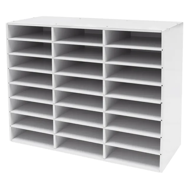 TiryyDrela Organizzatore Documenti 24 Scomparti Bianco PVC