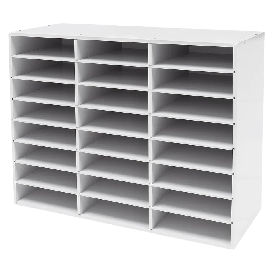 TiryyDrela Organizzatore Documenti 24 Scomparti Bianco PVC