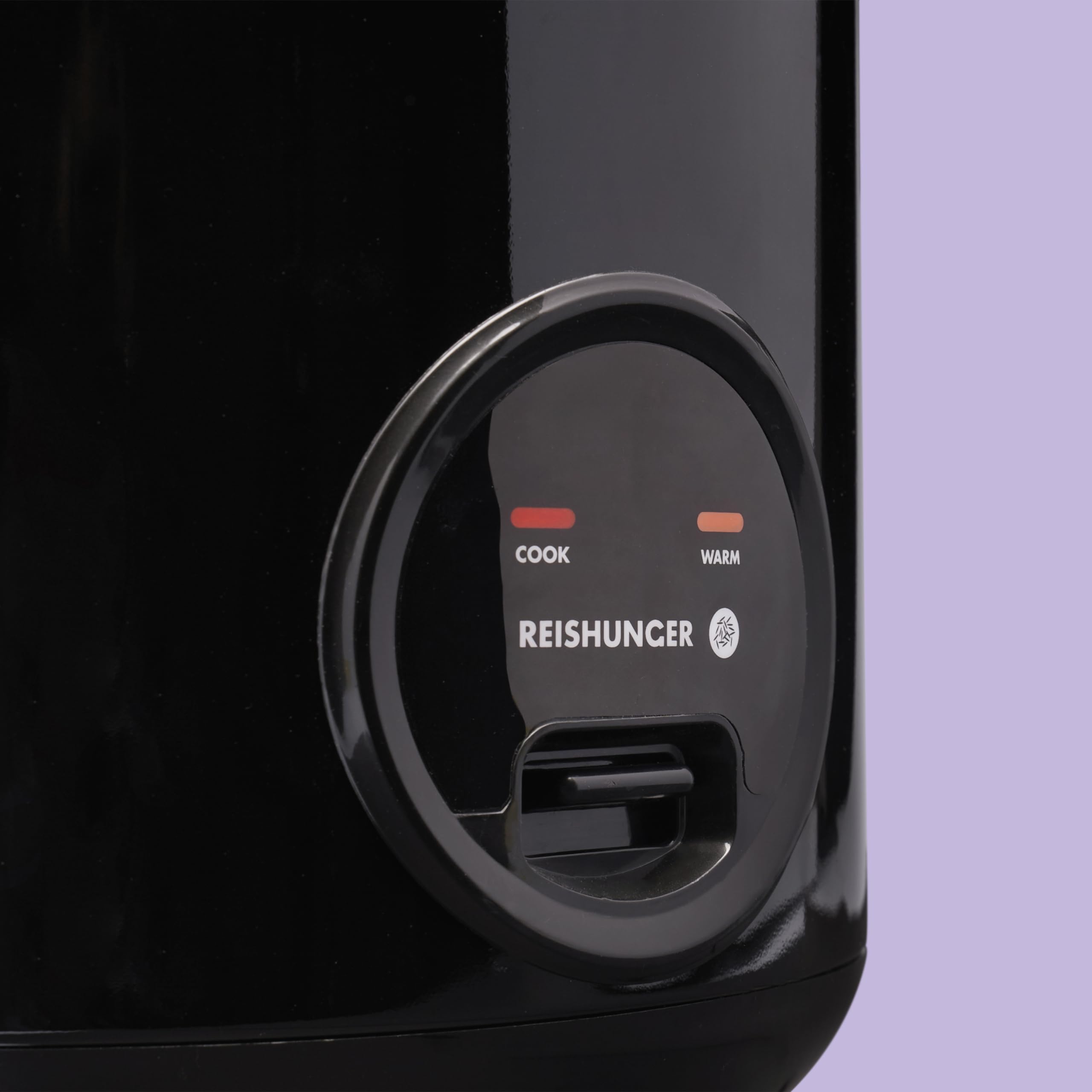 Reishunger cuociriso elettrico 1,2 L nero con cestello vapore