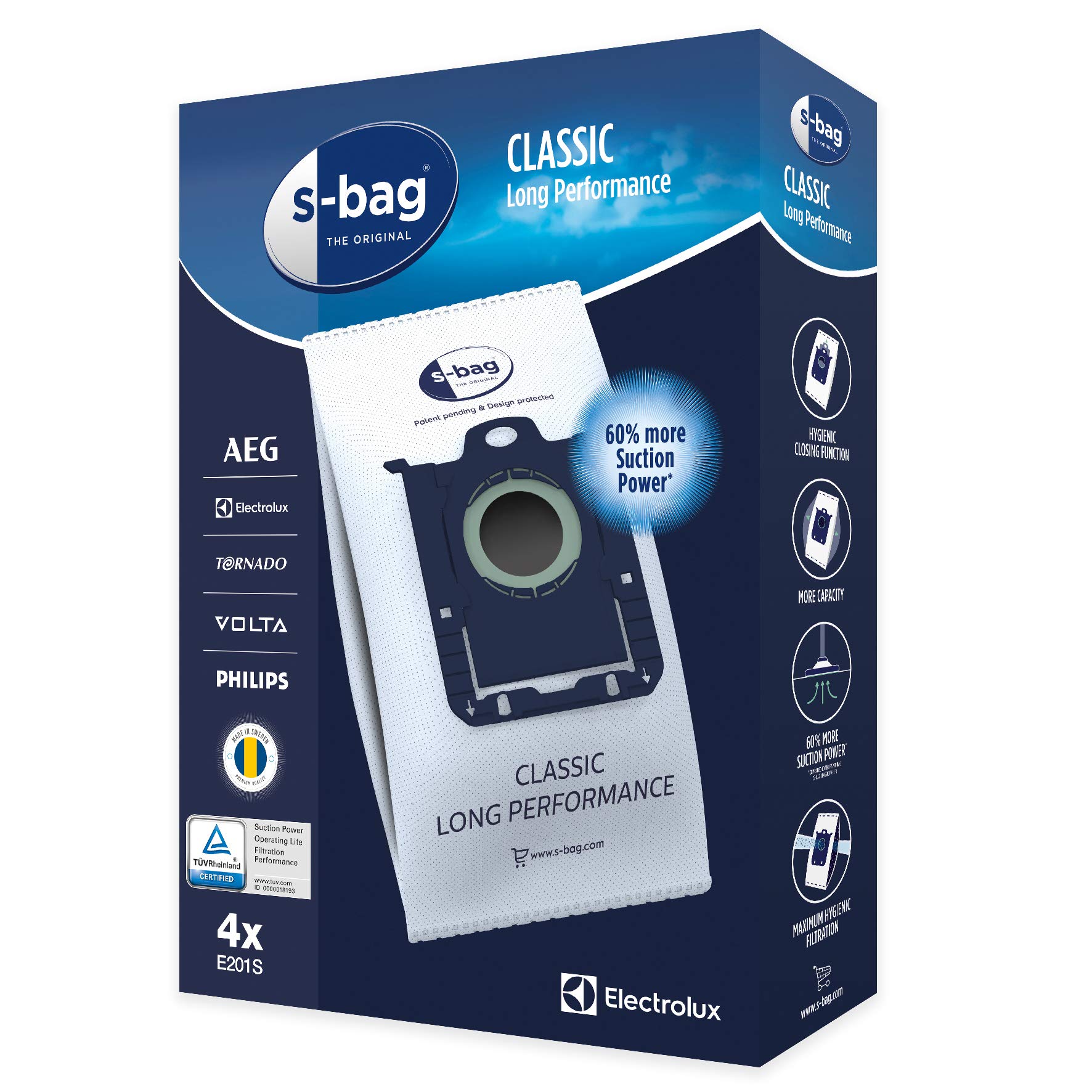 Electrolux EB61C3WBL aspirapolvere con sacco marrone noce