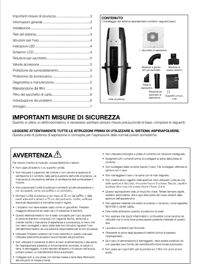 Electrolux ZCV870 centrale aspirapolvere 600 m² HEPA