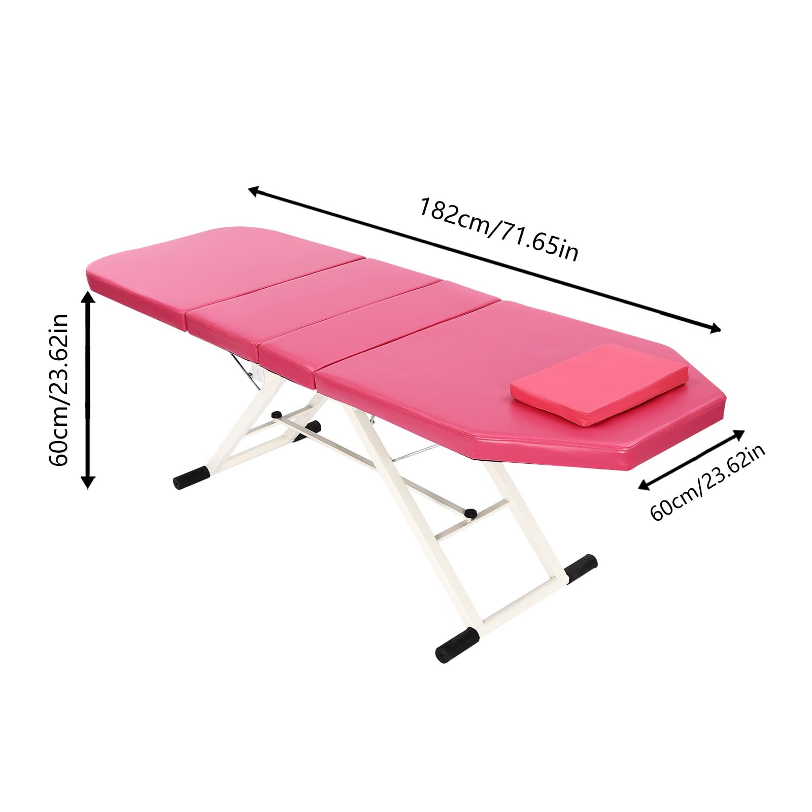 TiryyDrela lettino massaggio pieghevole rosa 250 kg