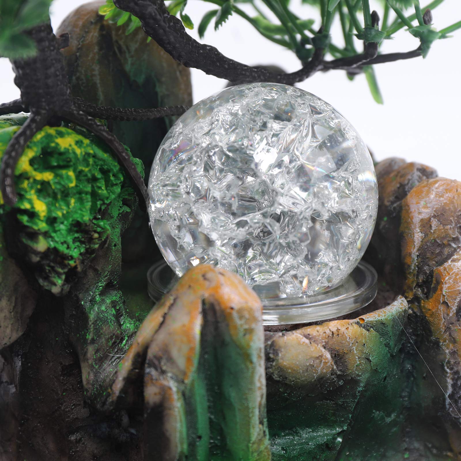 TiryyDrela Fontana da Tavolo Zen LED 27x20x16 cm