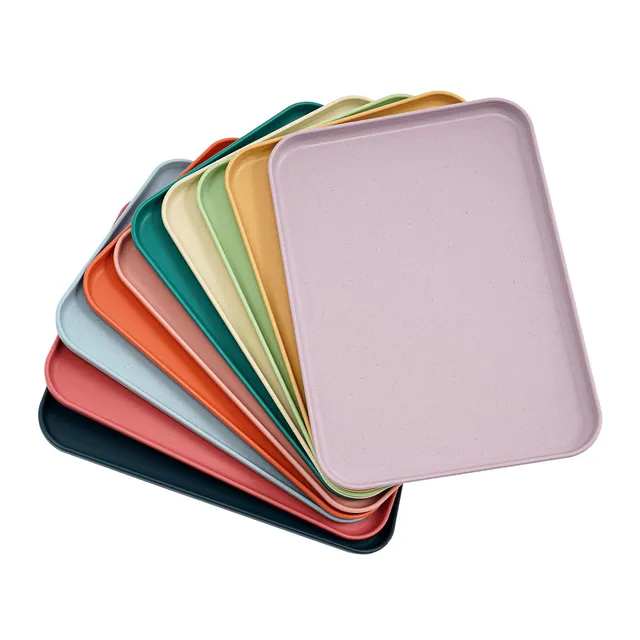 TiryyDrela Vassoi Mensa Colorati Set 20 Pezzi Impilabili 31cm