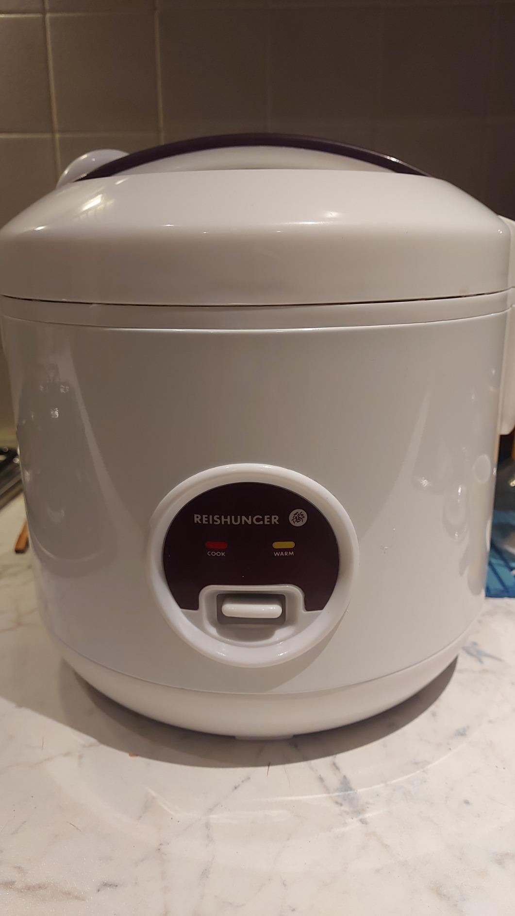 Reishunger cuociriso elettrico nero 1,2 L 6 persone antiaderente