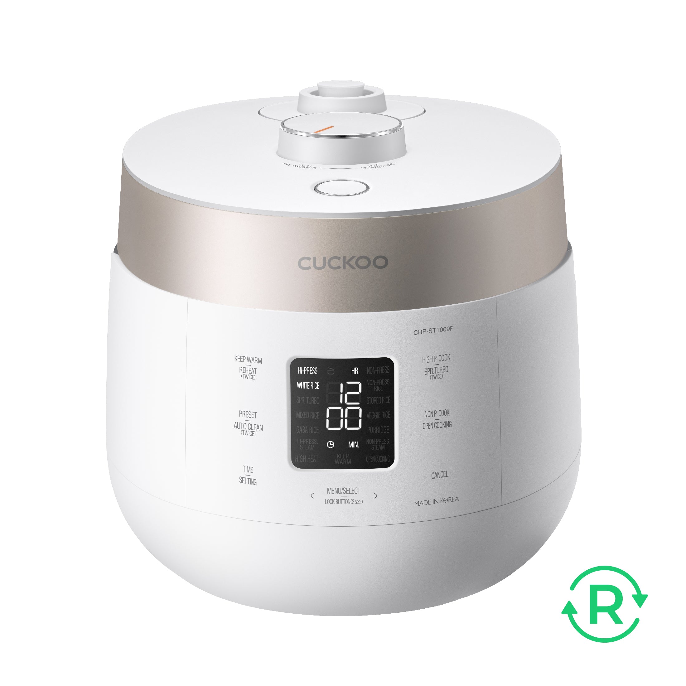 CUCKOO CRP-ST0609F Cuociriso Twin Pressure 6 Tazze Grigio