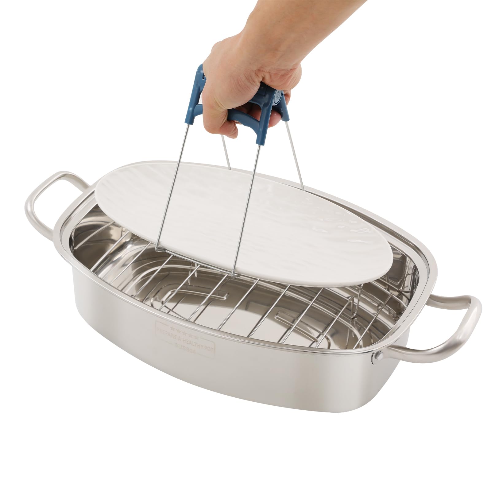 TiryyDrela Pentola a Vapore Acciaio Inox 6L per Induzione