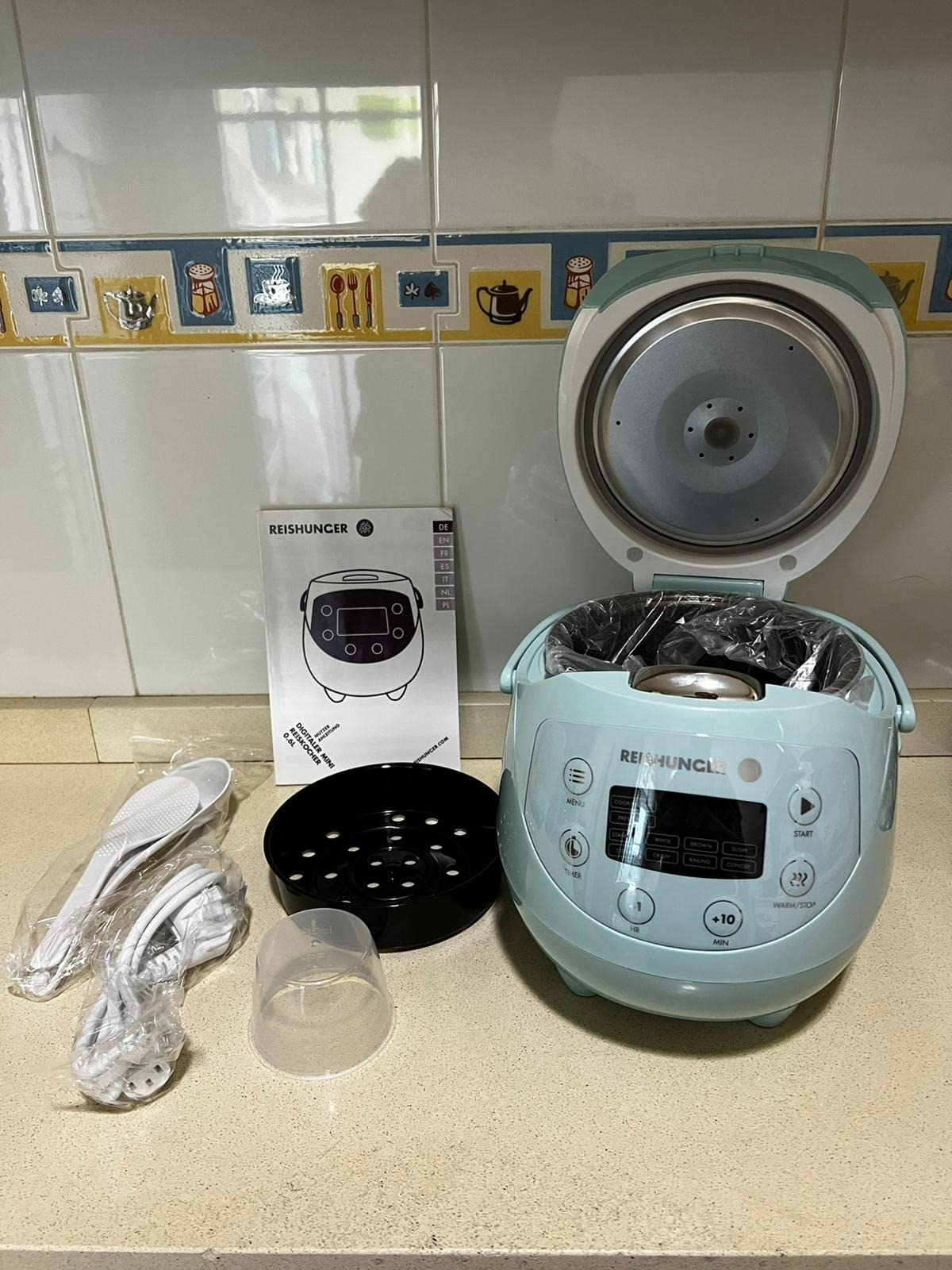 Reishunger cuociriso digitale 0,6 L menta 7 programmi