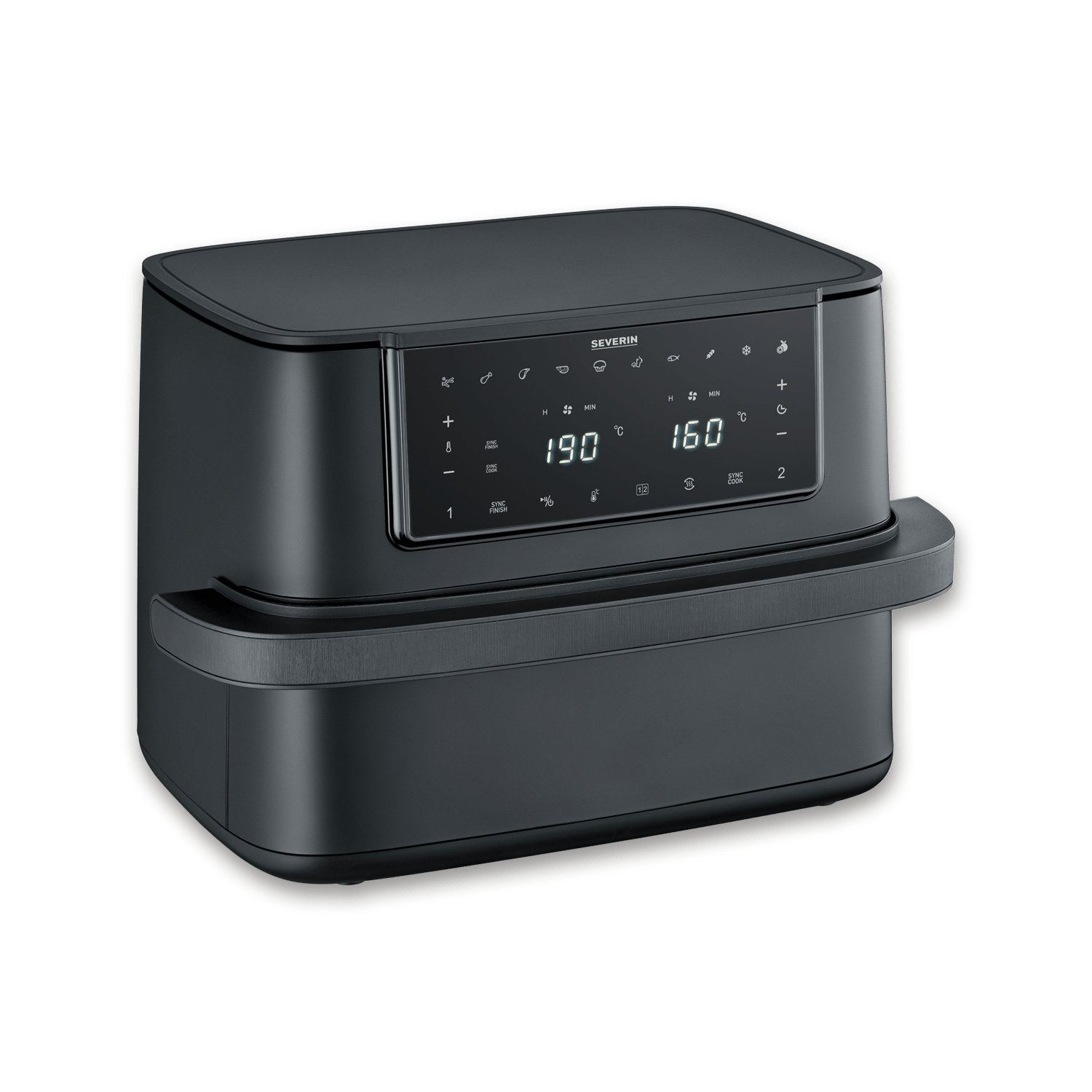 SEVO Black Line Flex Friggitrice ad Aria Calda Doppia Zona