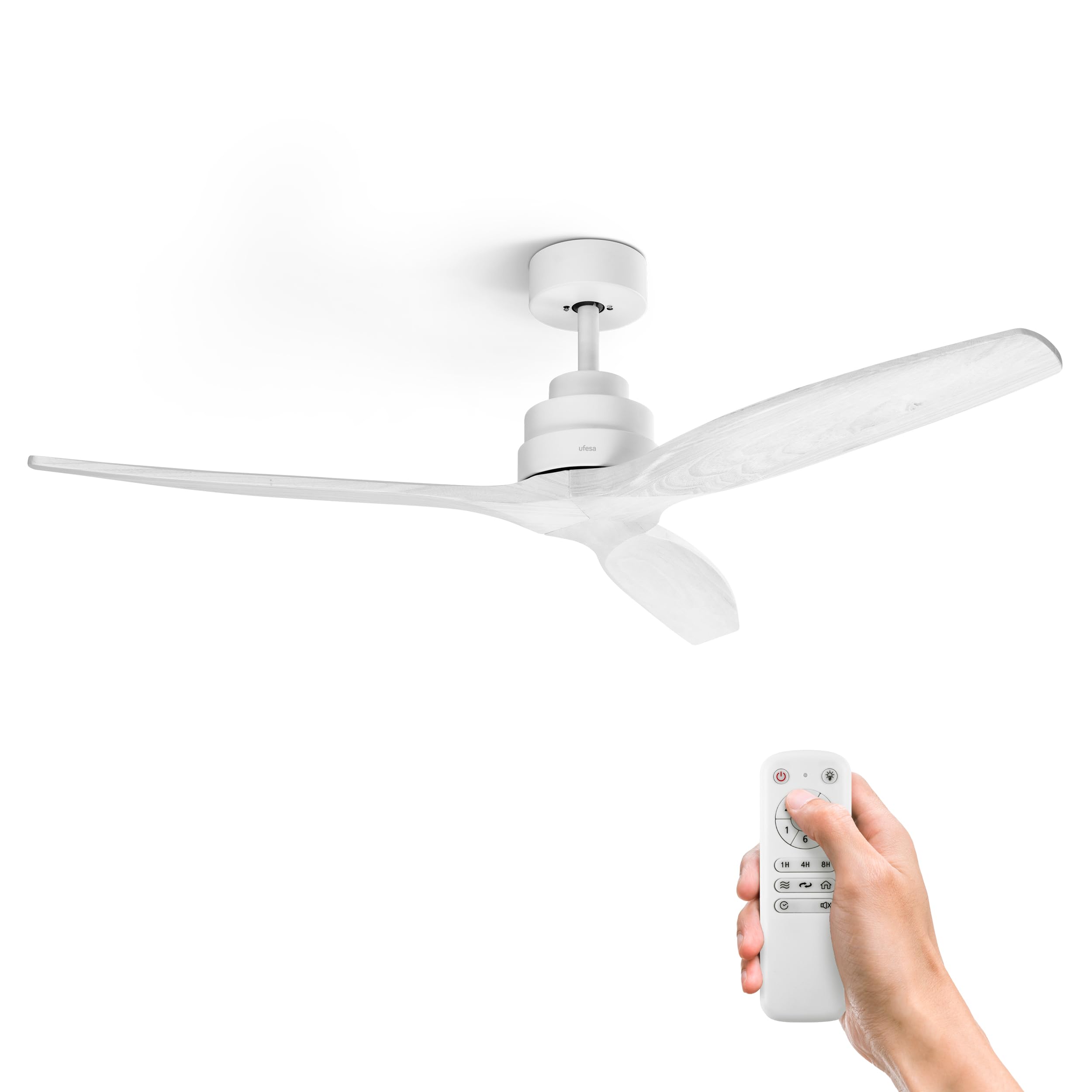 Ufesa ventilatore da soffitto con luce LED bianco 132 cm 40W
