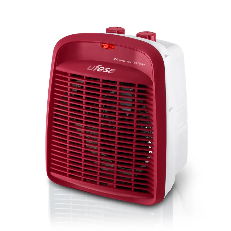 Ufesa Persei termoventilatore 2000W rosso bagno IPX1