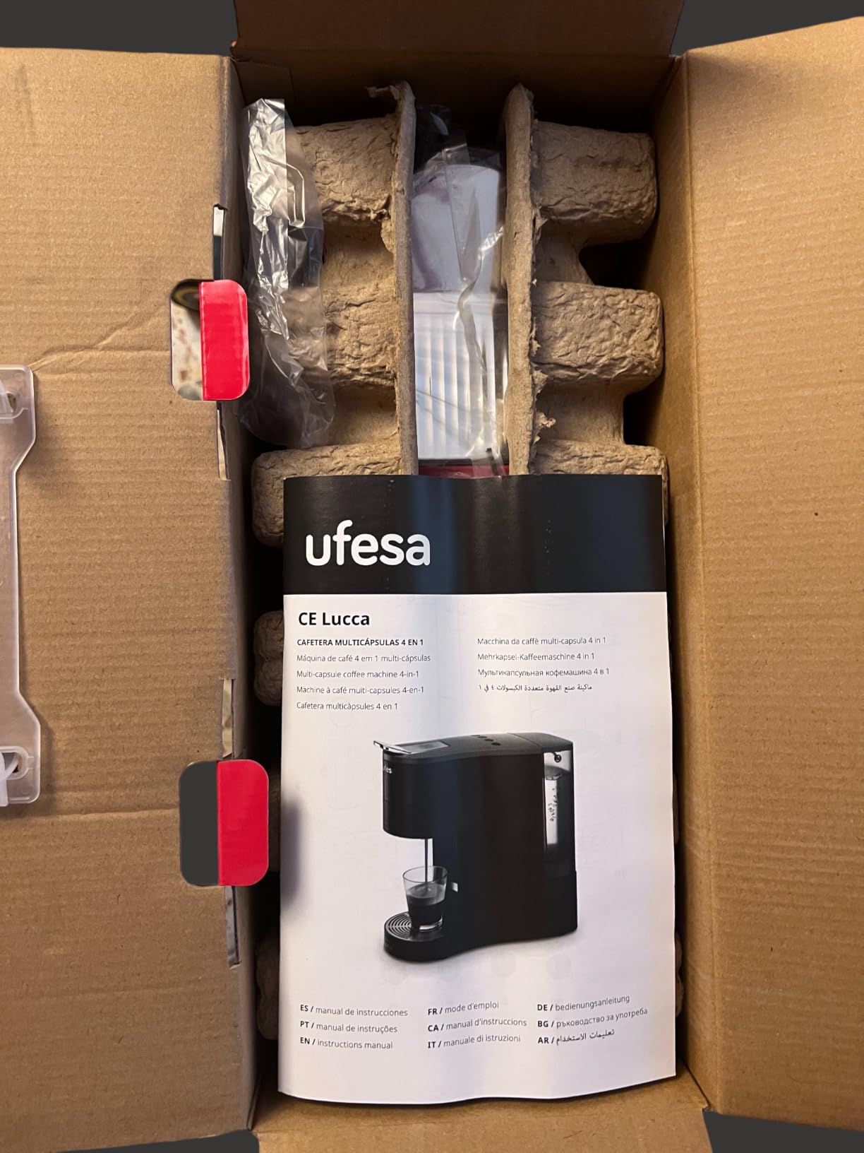 Ufesa Lucca macchina caffè multicapsula 4 in 1