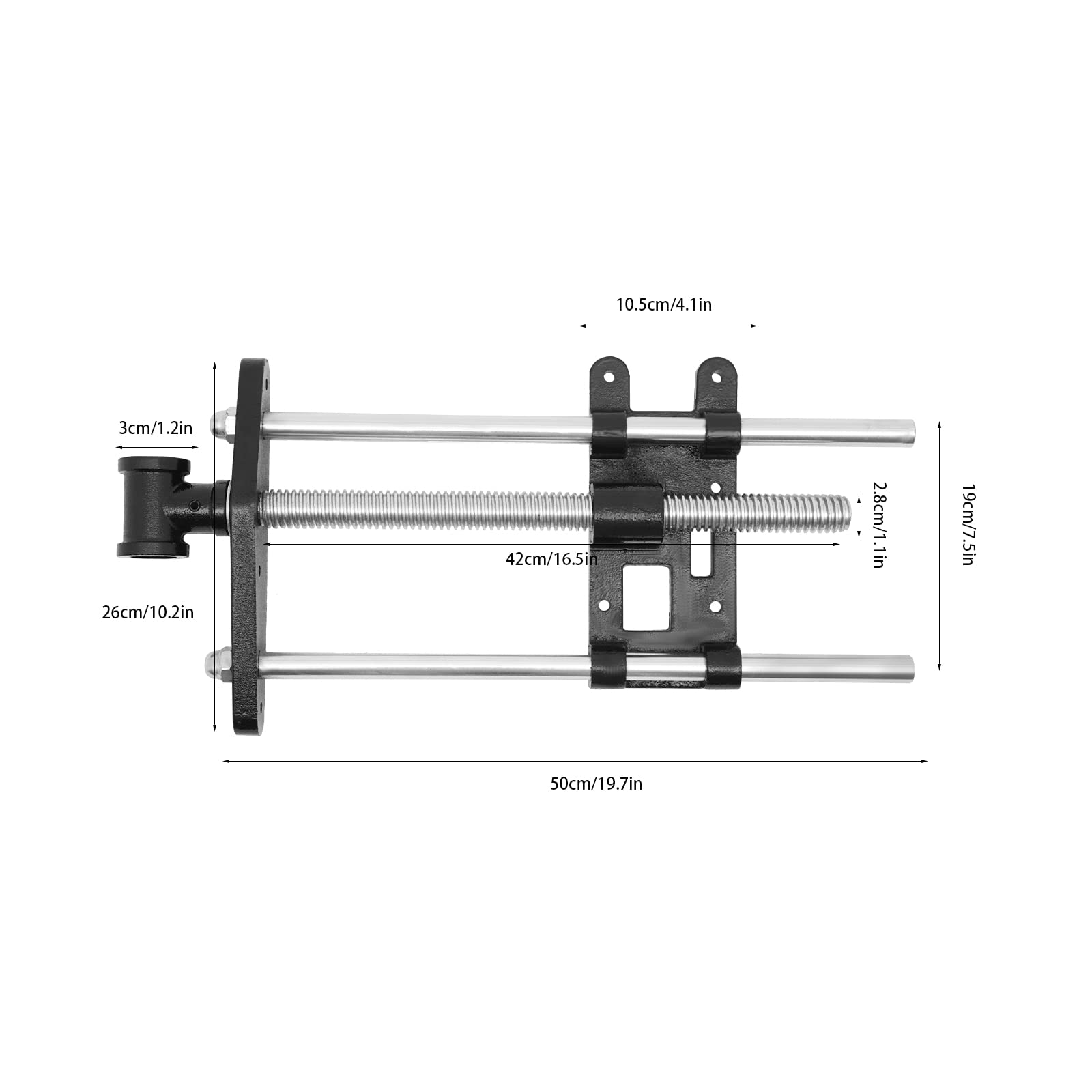 TiryyDrela Morsa da Banco Falegnameria 7" 190 mm Ghisa 8,29 kg