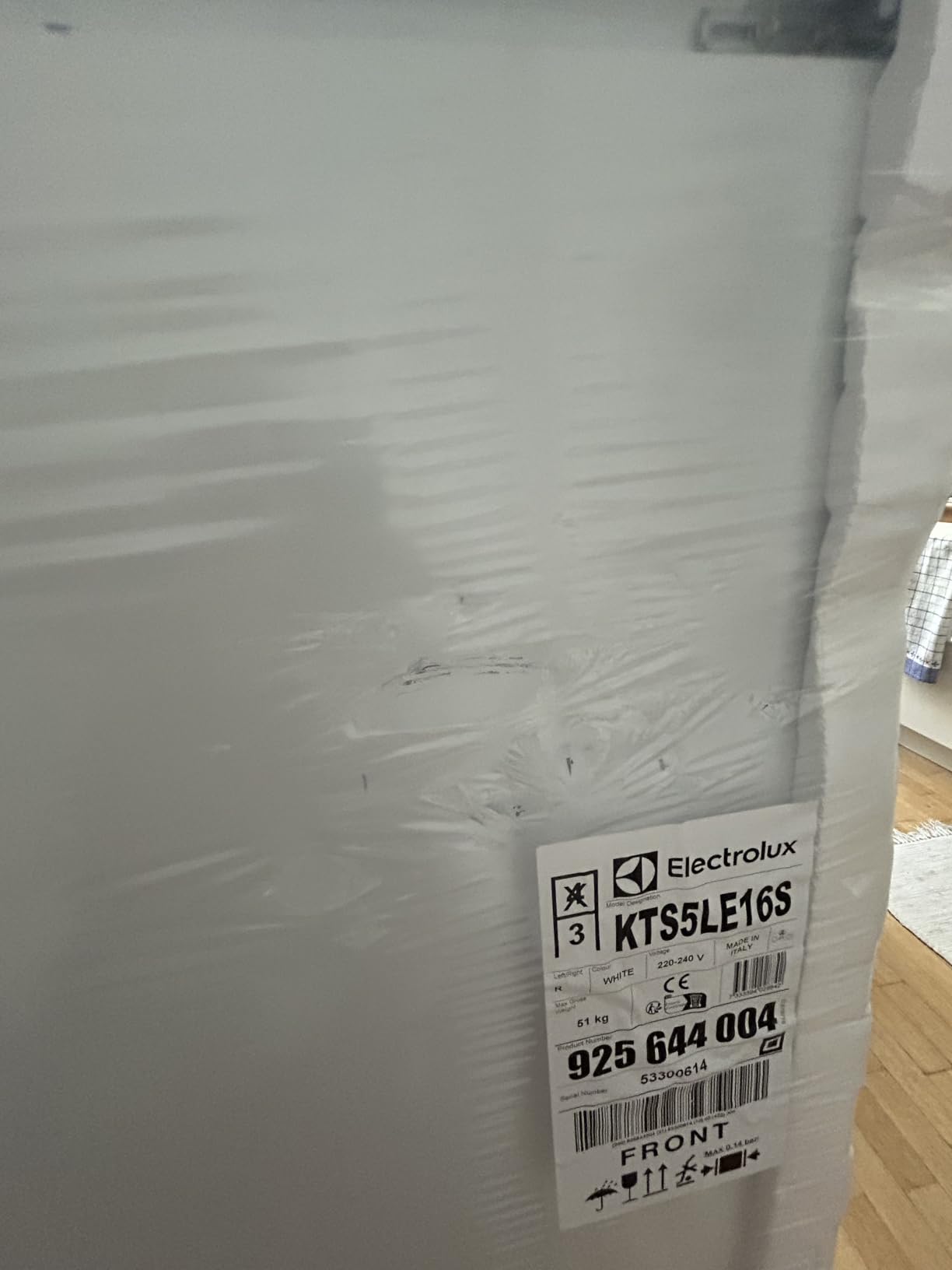 Electrolux KTS5LE16S frigorifero incasso doppia porta 158 cm