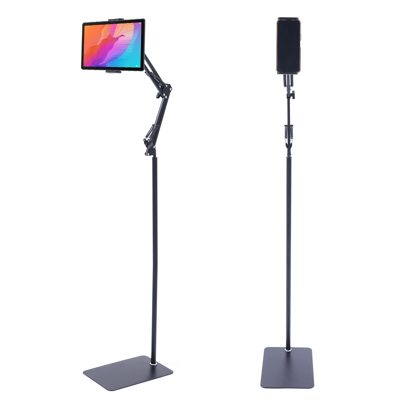 TiryyDrela Supporto Tablet Pavimento Acciaio 135 cm 360°