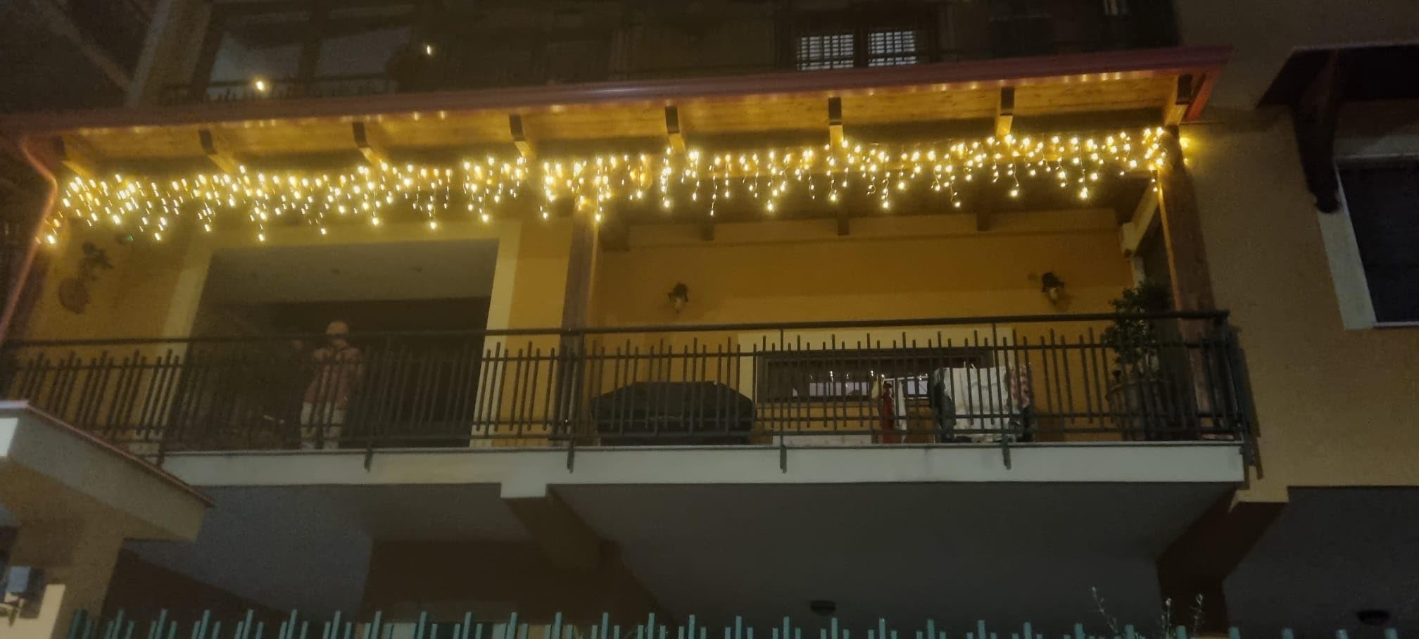 WOWDSGN Tenda Luminosa 10M 440 LED luci Natale bianco caldo