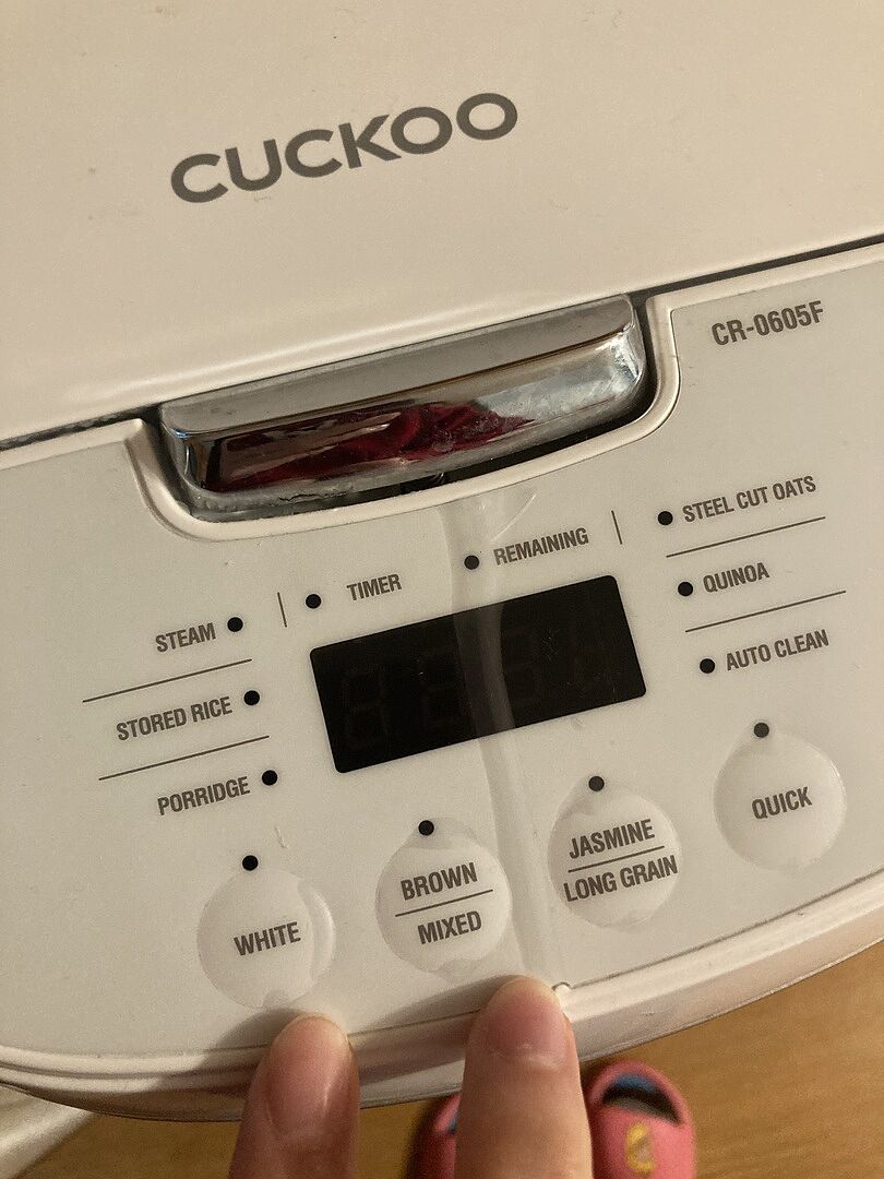 CUCKOO CR-0605F cuociriso Micom 6 tazze bianco timer 24h