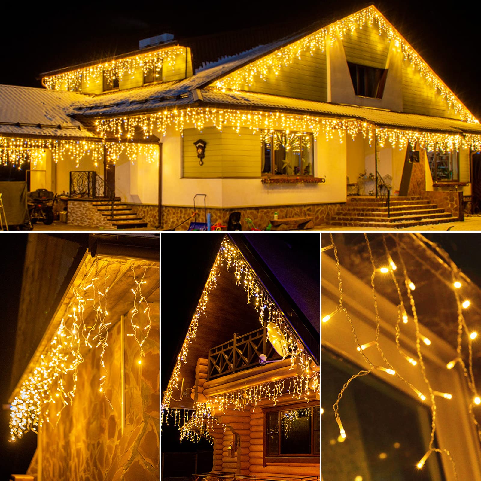 Wowdsgn catena luminosa LED 5m 220 LED bianco caldo app