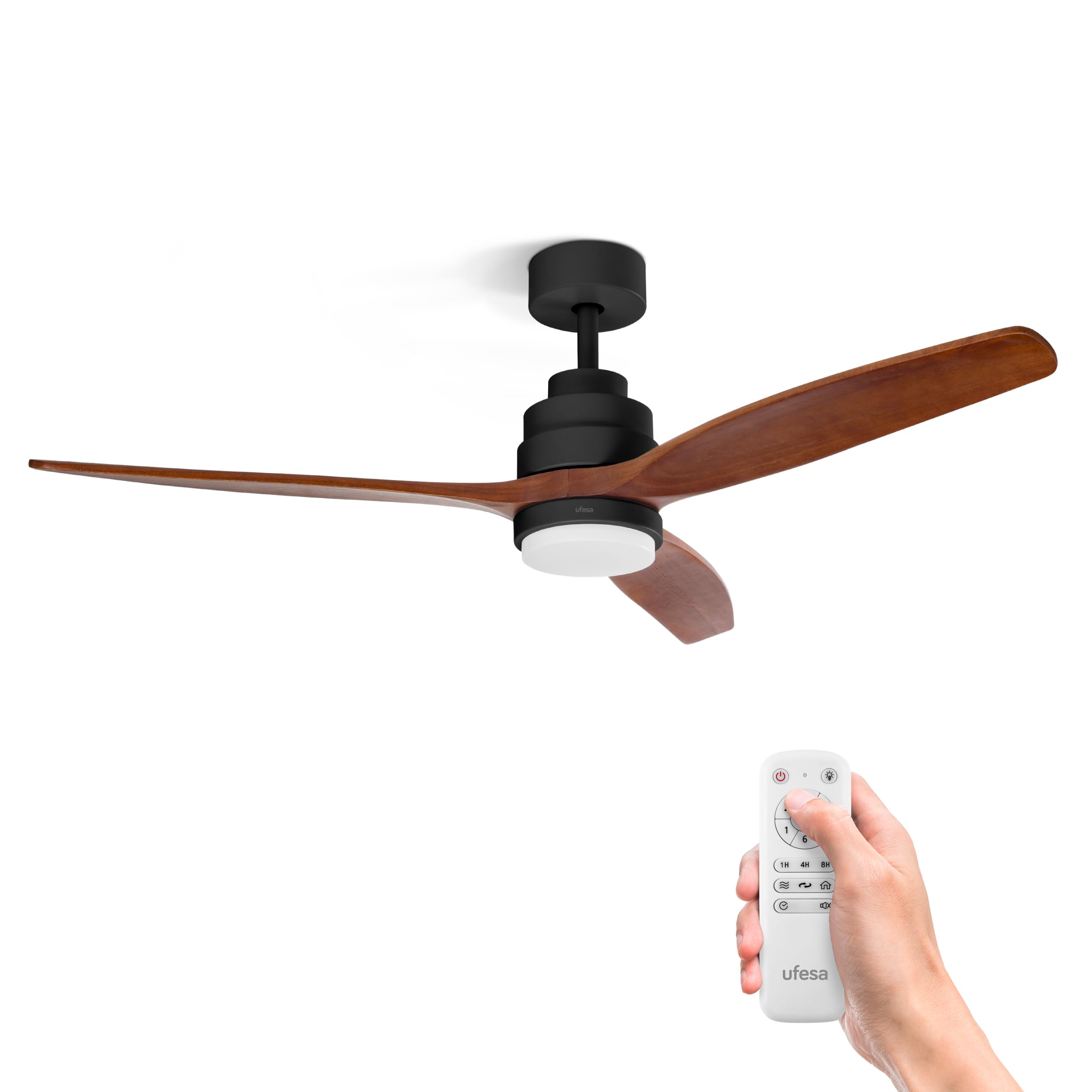 Ufesa ventilatore da soffitto con luce LED bianco 132 cm 40W