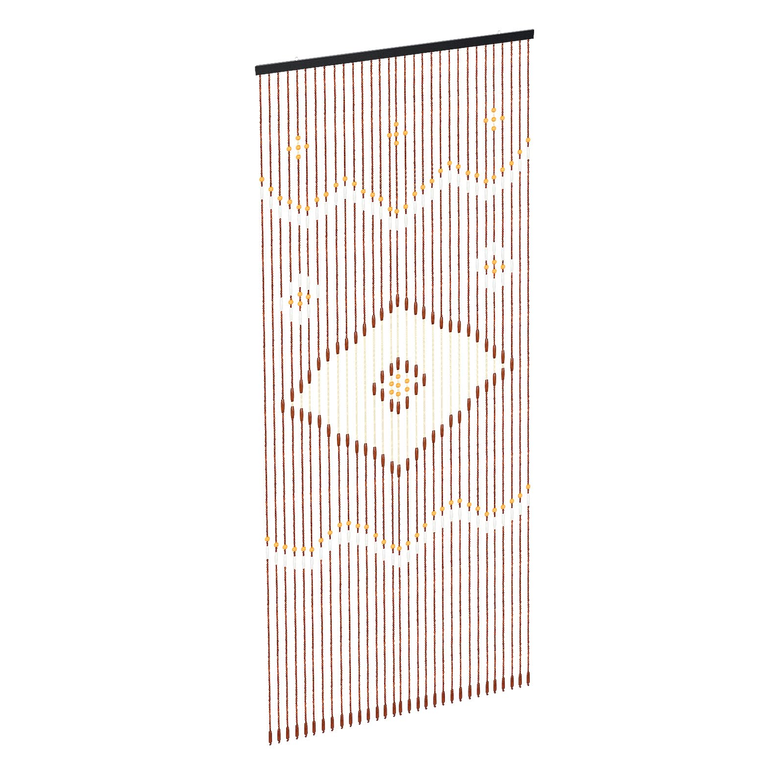 TiryyDrela Tenda Perline Bambù 90x208 cm Marrone