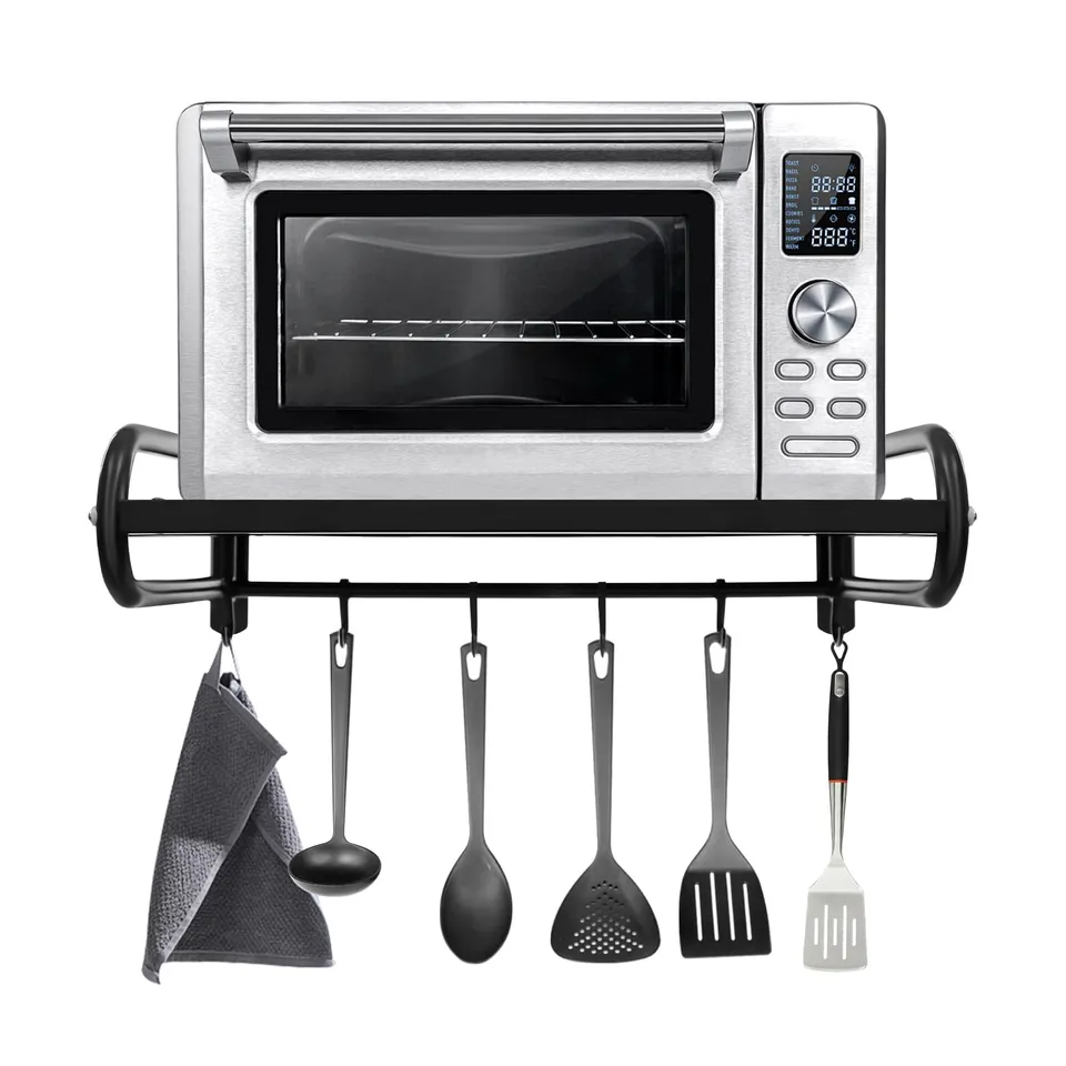 TiryyDrela mensola parete cucina 1 livello 30 kg con ganci