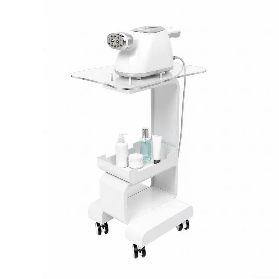 TiryyDrela Carrello Parrucchiere Mobile Bianco 76 cm 15 kg