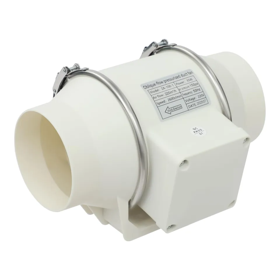 TiryyDrela Aspiratore 100 mm 220 m³/h 28 W basso consumo