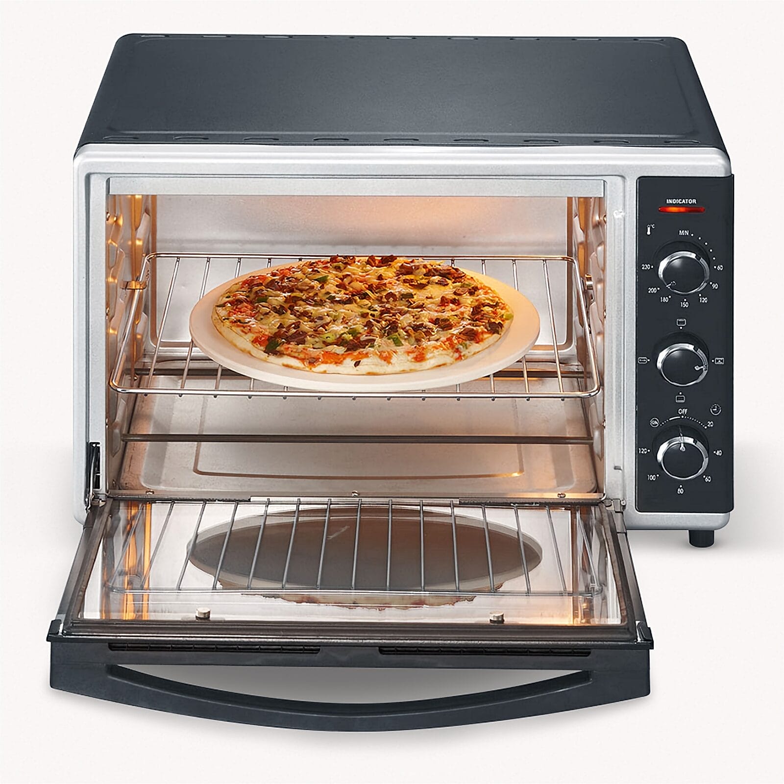 SEVO forno elettrico ventilato pizza 29 cm girarrosto