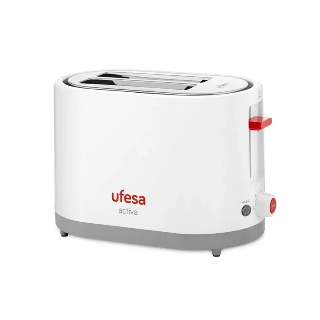 Ufesa TT7385 tostapane 2 fette bianco-rosso 750W